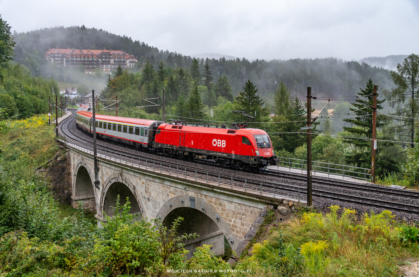 Wolfsbergkogel w deszczu